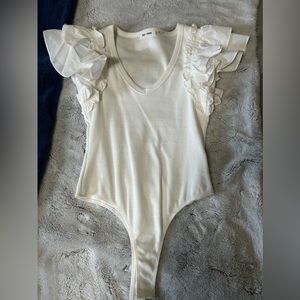 day + moon WHITE BODYSUIT